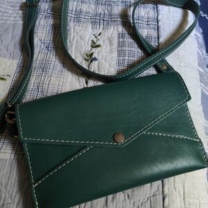 Portland Leather envelope cross-body bag